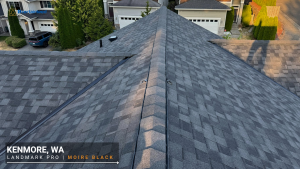 Roof replacement in Kenmore, WA | Landmark PRO | Moire Black | Certainteed